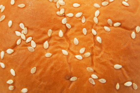 Background of sesame on breadの写真素材