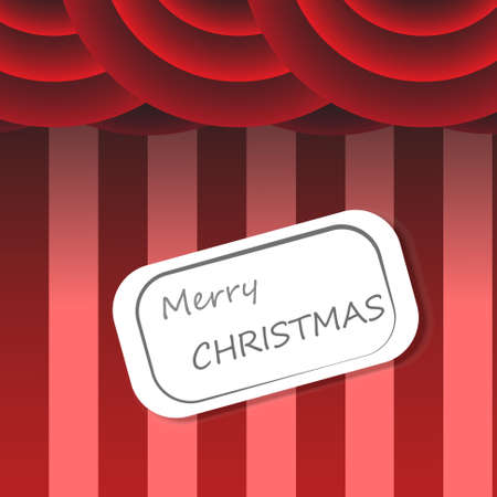 Vector : XMas card on circus backgroundのイラスト素材
