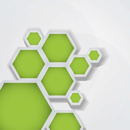 Vector : Honneycomb network mapping vector backgroundのイラスト素材