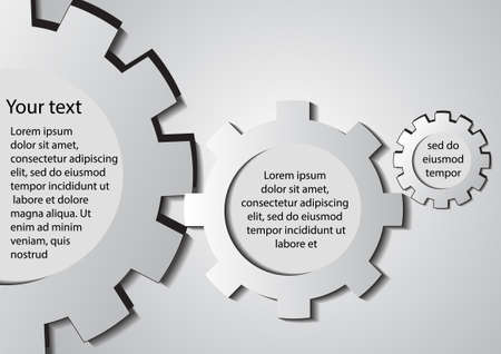 Vector : Gear background and space for text.のイラスト素材