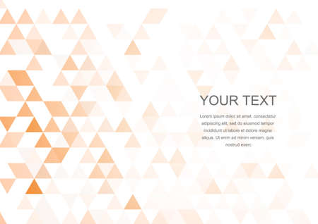 Vector : Orange triangles texture backgroundのイラスト素材