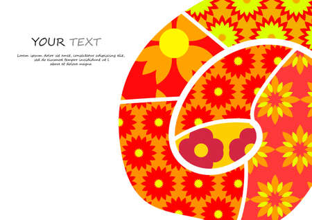 Vector : Abstract pattern flower backgroundのイラスト素材