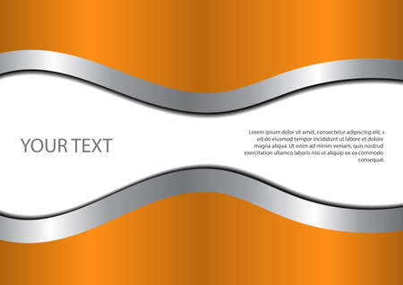 Vector : Abstract orange background and space for textのイラスト素材