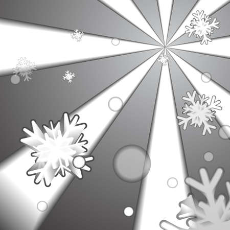 Vector : Ice crystal and snow paper style backgroundのイラスト素材