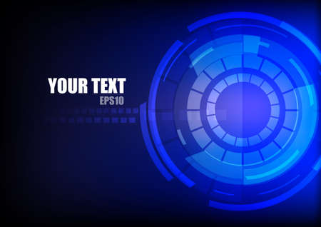 Abstract circle on blue backgroundのイラスト素材