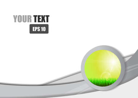 Abstract background with space for text and grassのイラスト素材