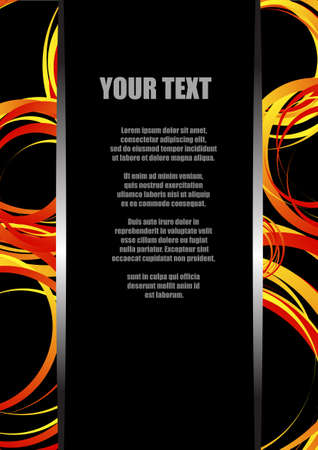 Doodle circle abstract and space for textのイラスト素材