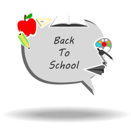 Quote symbol back to school conceptのイラスト素材