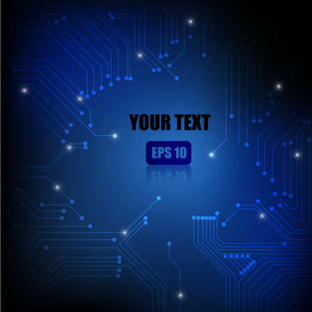 Vector : Electronic circuit on white backgroundのイラスト素材