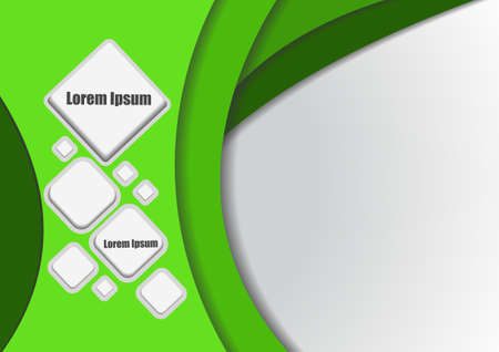 Vector : Abstract square and space for textのイラスト素材