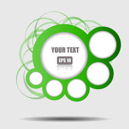 Vector : Abstract circle with space for textのイラスト素材