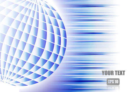 Vector : Abstract stripe lines with world business backgroundのイラスト素材