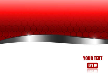  Red abstract honeycomb backgroundのイラスト素材
