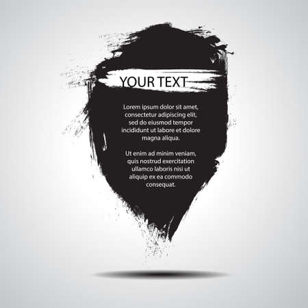 Vector : Grunge banner for textのイラスト素材