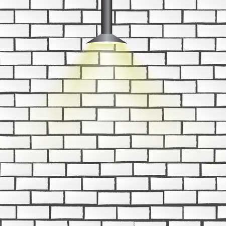  White brick wall backgroundのイラスト素材
