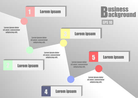 Vector : Business line chart and space for textのイラスト素材
