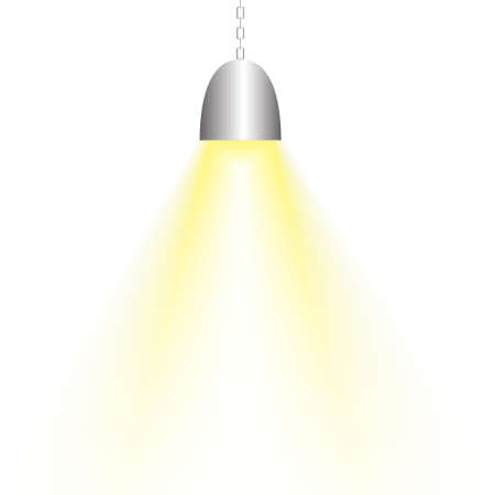 Vector : Light with lamp on white backgroundのイラスト素材