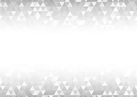 Vector : Abstract gray and white triangle backgroundのイラスト素材