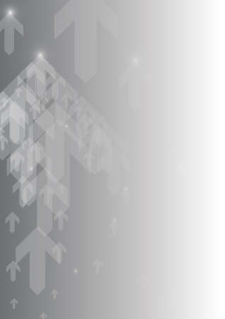Vector : Abstract arrows on gray backgroundのイラスト素材