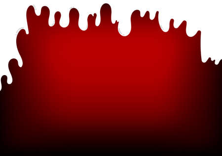 Vector : Melt ice on red backgroundのイラスト素材