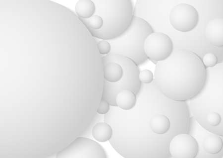 Vector : Abstract white circles on white backgroundのイラスト素材