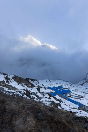 Annapurna Trekking Trail in west Nepalの写真素材