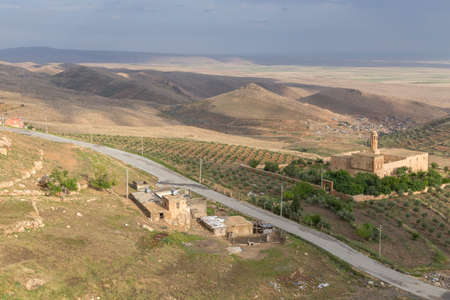 Mardin located in southeasthern of Turkey. The capital of Mardin Province is known as the Artuqid. The old city in the mountain.の写真素材
