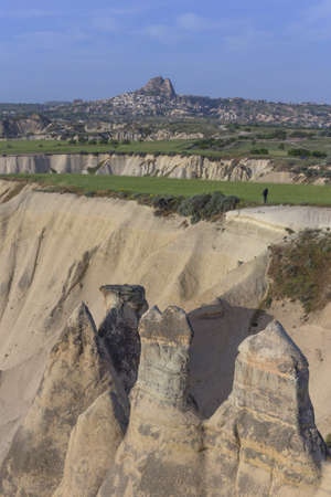 Cappadocia, This photo was shot from Cappadocia which located in the center of Turkey. Cappadocia is an ancient region of Anatolia. The landscape is so beautiful and rich of history.のeditorial素材