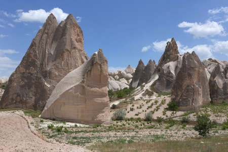 Cappadocia, This photo was shot from Cappadocia which located in the center of Turkey. Cappadocia is an ancient region of Anatolia. The landscape is so beautiful and rich of history.の写真素材