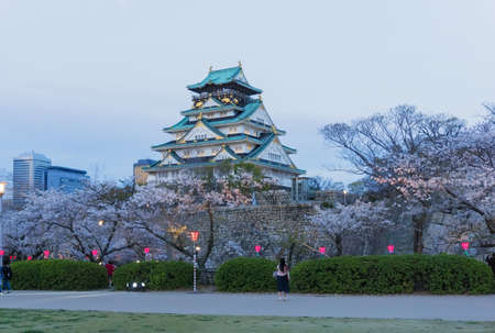 The Osaka castle is one of Japan's most famous landmarks in Japan when originally built in the 1580s, this castle has an observation platform with city views and a history museum.のeditorial素材