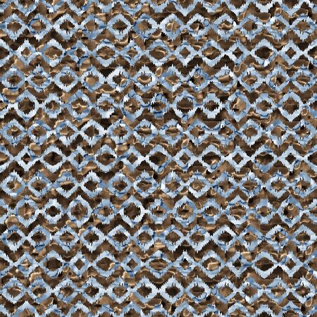 Diamond metallic pattern with grunge texture and goldの写真素材