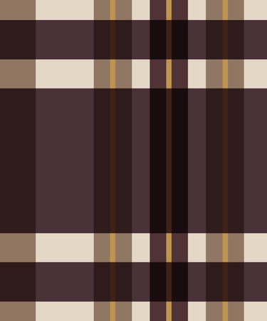 Seamless pattern in brown and beige colors for plaid, fabric, textile, clothes, tablecloth and other things. Vector image.の写真素材