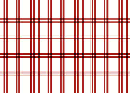 Seamless plaid pattern. Vector background with red lines.の写真素材
