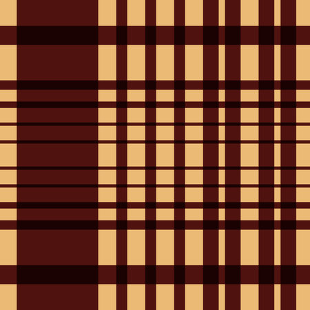 Seamless tartan plaid pattern in brown and beigeの写真素材
