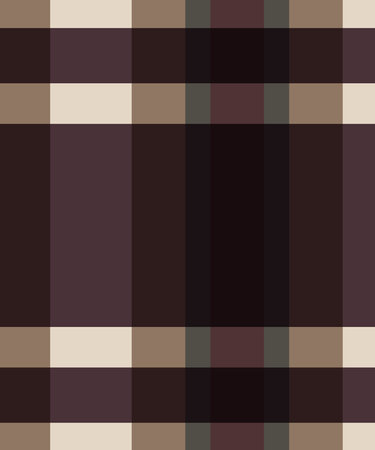 Seamless plaid pattern. Vector illustration. Brown and beige colors.の写真素材