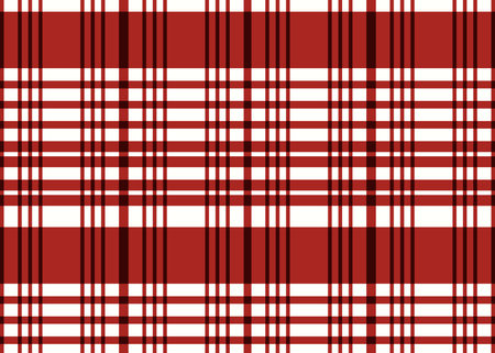 Seamless tartan pattern with red and white stripes. Vector illustration.の写真素材