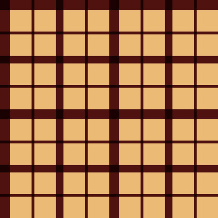 Seamless plaid pattern. Vector illustration. Brown background.の写真素材