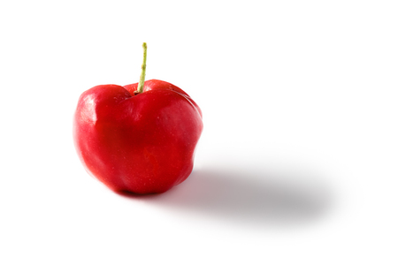 Cherry on white backgroundの写真素材