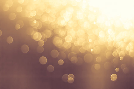 Bokeh background yellow gold