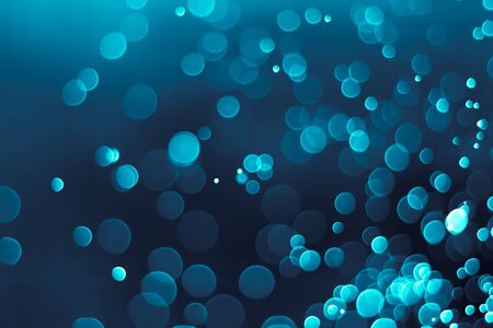 Bokeh background dark blueの写真素材
