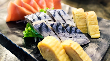 Japanese food sashimiの写真素材