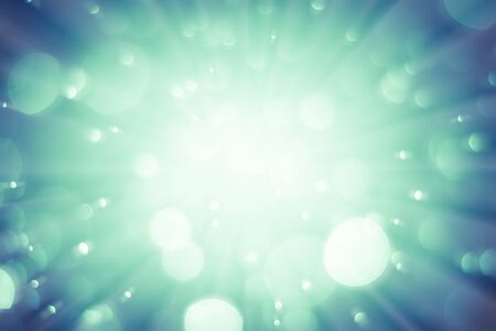Bokeh background light green blueの写真素材
