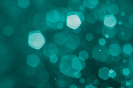 abstract bokeh background teal colorの写真素材