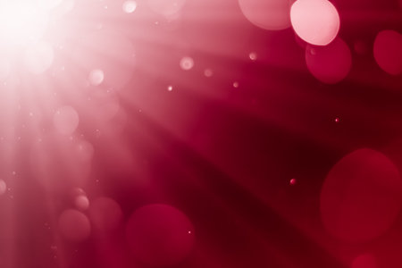 abstract bokeh background red colorの写真素材
