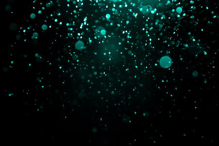 bokeh background dark cyanの写真素材