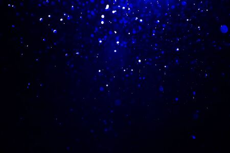 bokeh background dark blueの写真素材