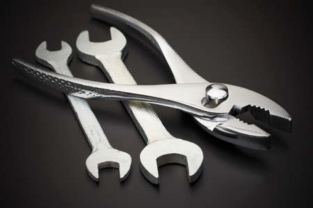 Tool on a black backgroundの写真素材