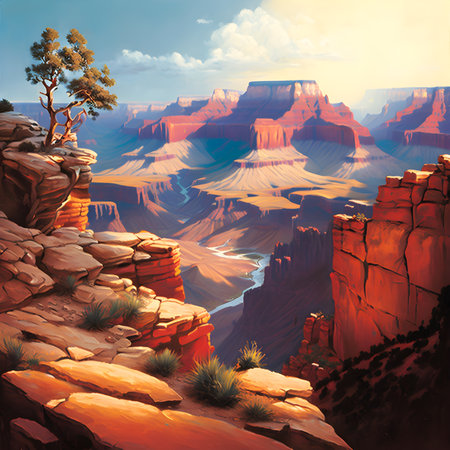 Grand Canyon National Park in Arizona, United States of America, USAの素材