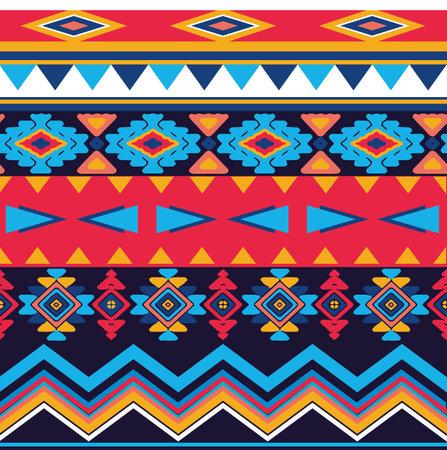 Tribal seamless abstract pattern vector fileのイラスト素材