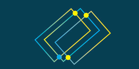 rectangle shape gradient color circle backgroundの写真素材